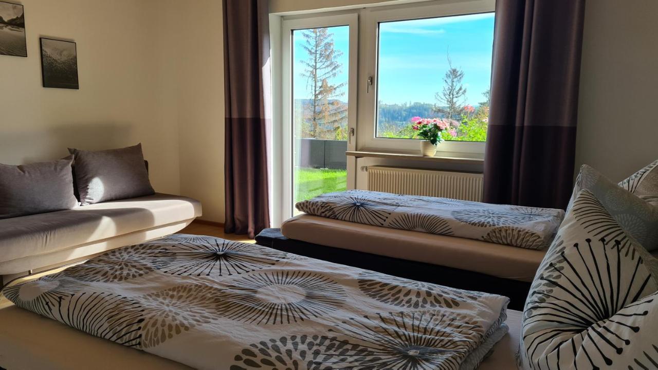Moderne Ferienwohnung Mit Eigenem Garten Und Traumhaften Blick Wilhelmsthal Exterior foto
